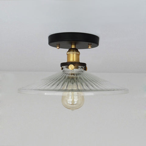 factory Glass Lampshade Mounted Light Fixture