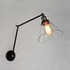 vintage industrial glass wall lamp