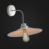 industrial modern white wall sconce