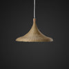 nordic bamboo and wood ceiling lamp